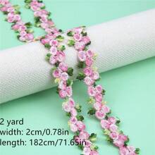 3D Thêu 2 Màu Hoa Nhỏ Viền Ren Quần Áo Váy Cưới Chính Thức Trang Phục Chất Liệu Trang Trí DIY Handmade Trang Trí Phụ Kiện - 2 thước - Xem 21