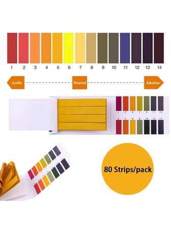 80 Strips/Pack PH Test Strips Full PH Meter PH Controller 1-14st Indicator Litmus Tester Paper Water Soilsting Kit Factory