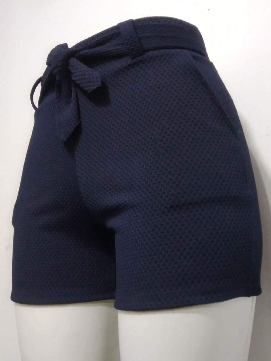Women Shorts - Navy Blue - View 1
