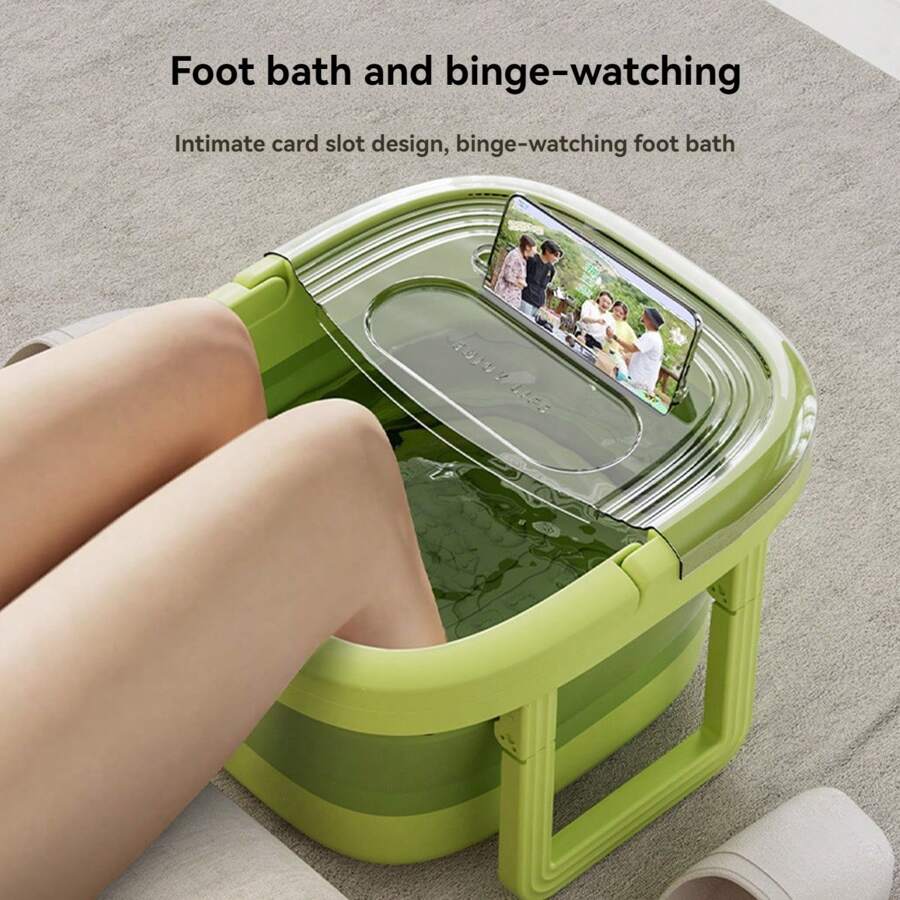 1PC Foldable Foot Spa Bath Tub, Foot Soaking Basin, Portable Foot Soaking Bucket, Home Foot Spa