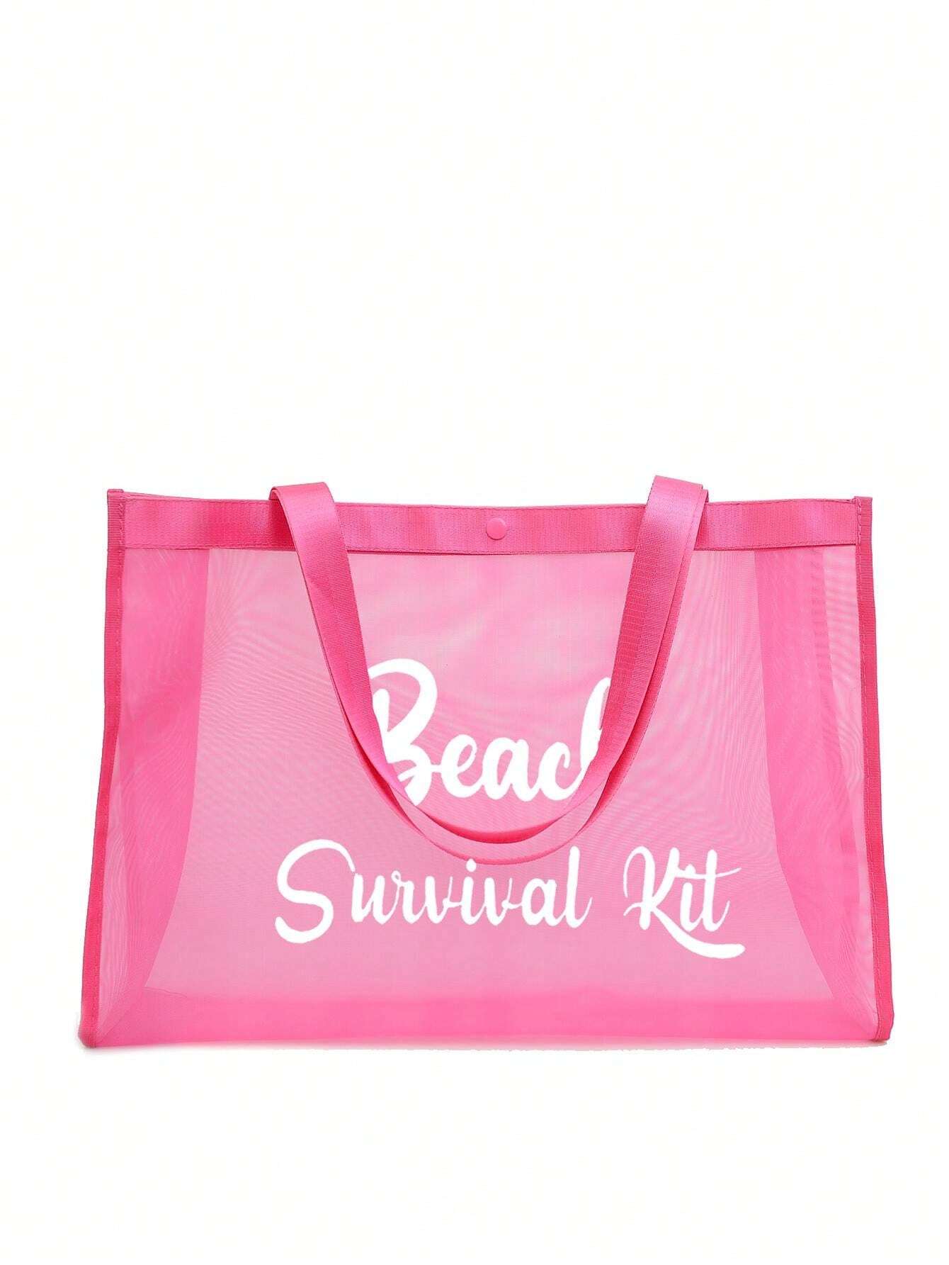 Mesh Strandtasche Faltbar - Große Tragetasche Für Handtücher & Spielzeug