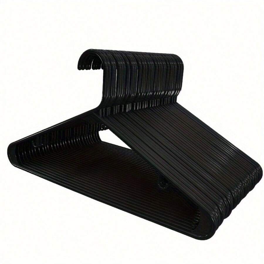 Clothes Hangers Plastic 50 Pack Black Plastic Hangers Makes The Perfect Coat Hanger And