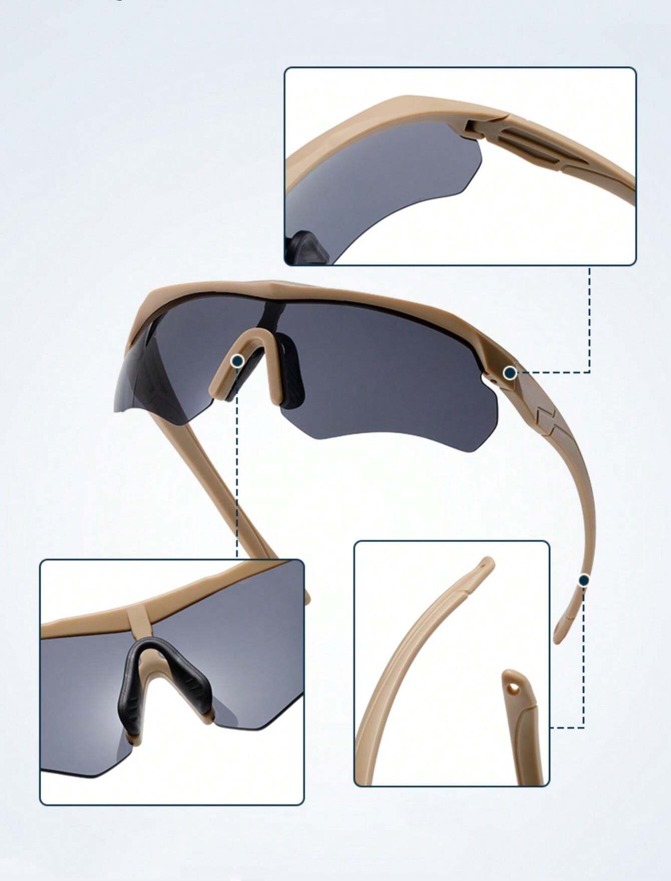 Pack De 5 Gafas De Sol Para Mujer - Lentes De Colores, Protección UV380, Montura Grande Retro, Con Paños