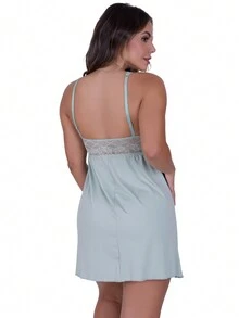 Women Nightgowns & Sleepshirts - 綠色 - 查看 3