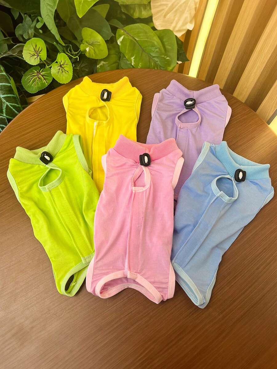 Pet Clothing For Cats, Soft And Stretchy PostOperative Recovery Suit