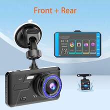 1080P Car Tachograph With Memory 32GB SD Card, Dual Lens Front Built-In, Car Camera Cycle Recording, Infrared Night Vision Function, Motion Detection Mode.Multi-SKC - Black - View 12