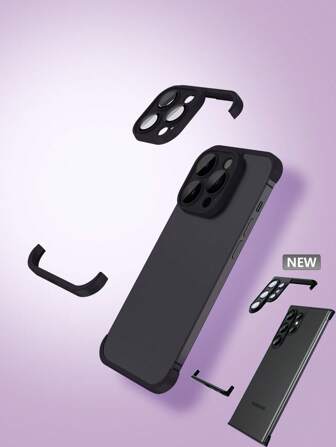 ZYONS 1 st ramlöst hörnskydd med naken känsla och fallskydd, lämpligt för iPhone 17 Pro Max/17 Air/16 Pro Max/16 Pro/16 Plus/16/15/14/13/12/11 och S24 Ultra/S24 Plus/S24+/S24/S23 Ultra/S22 Ultra-serien