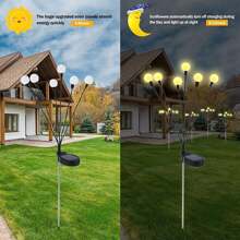 1 Peça/2 Peças de Luz de Jardim Solar, Luz de Vagalume Solar, Luz Cintilante Solar, Luz de Vagalume, Luz Solar para Exterior, Iluminação de Decoração de Caminho de Jardim e Quintal, Luz de Paisagem Solar, Luz Decorativa de Atmosfera de Paisagem de Pátio