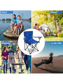 Picnic Folding Table And Chairs - Blue - View 6