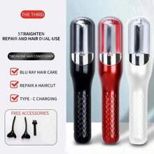 Rechargeable Cordless Split Hair Trimmer, Hair Split Ends Trimmer, Remover Damaged Hair, Repair Hair Care Treatment, Portable USB Rechargeable Split Ends Hair Clipper For Household, Hair Trimming Device, Hair Care, 500mAh Battery Capacity