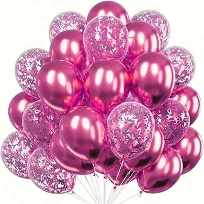 10 piezas/20 piezas/30 piezas Globos de látex de colores metálicos para decoración de boda, cumpleaños, San Valentín y Navidad