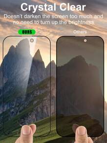 4 Packs Privacy Protection Full Screen Tempered Glass Protective Film For Iphone16e 15 16 16plus Promax 15Pro 14Promax 13 12 11 With Black Edge Silk Screen Anti-Peeping Full Screen Mobile Phone Protective Film Gift For Birthday, Family, Friends Anti-Spy, Phone Screen Protector, Phone Accessories