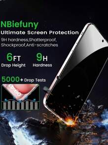 4 Packs Privacy Protection Full Screen Tempered Glass Protective Film For Iphone16e 15 16 16plus Promax 15Pro 14Promax 13 12 11 With Black Edge Silk Screen Anti-Peeping Full Screen Mobile Phone Protective Film Gift For Birthday, Family, Friends Anti-Spy, Phone Screen Protector, Phone Accessories