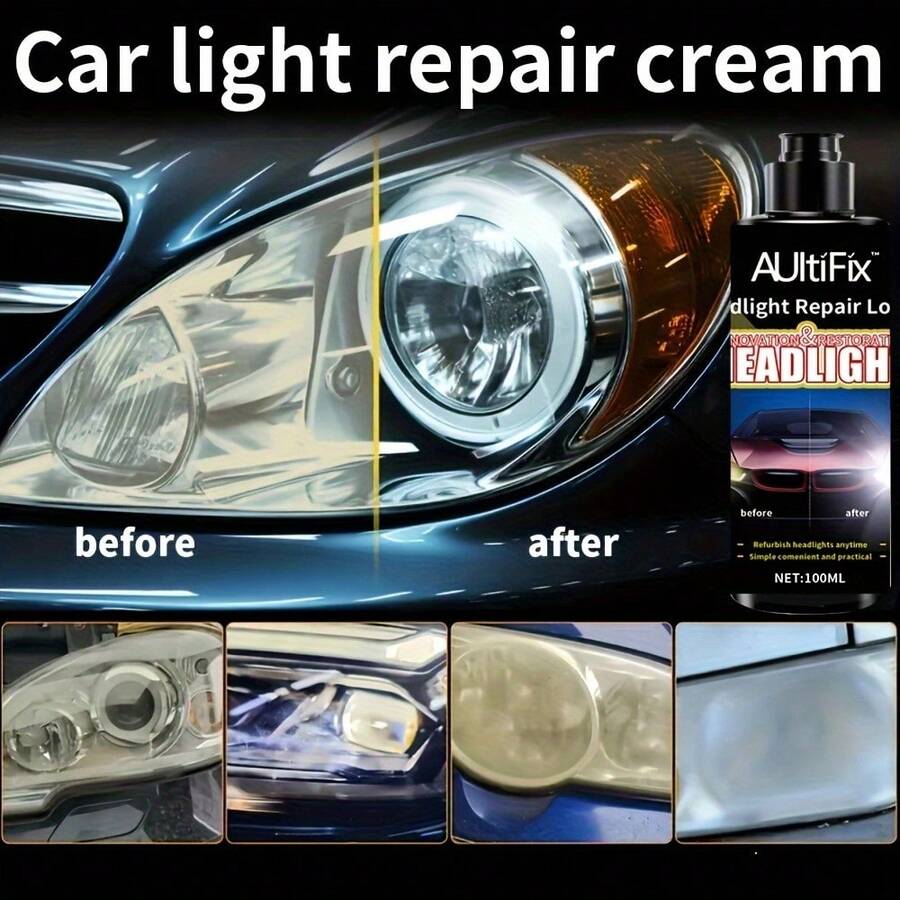 100ml Car Headlight Repair Cream Anti Oxidation Brightening Scratch