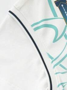 Balabala Ultraman Boys' Short Sleeve Set, Summer 2024 New Design T-Shirt Set - White - View 3