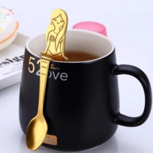 Hangable Mermaid Coffee Spoon, Mug Stirring Spoon, Bar Ice Cream Spoon, Stainless Steel 304 Milkshake Spoon,Tableware Kitchen Tools Design For Dessert Drink Tea Ice Cream Soup - Multicolor - View 4