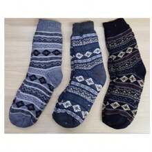 Men's Thermal Fleece Socks With Non-Slip Sole Adult Warm Thick Lined 1 Pair - Nhiều màu - Xem 3