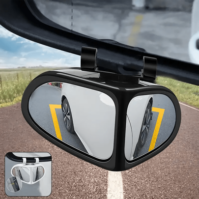 2pcs 360 Degree Rotatable Side Car Blind Spot Convex Mirror Car Blind Spot Convex Mirror Rearview Parking Auto Exterior Mirror