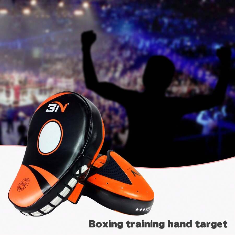 1入組專業PU皮製踢墊訓練器材跆拳道踢墊，適合成人日常使用 - 橘色 - 查看 1