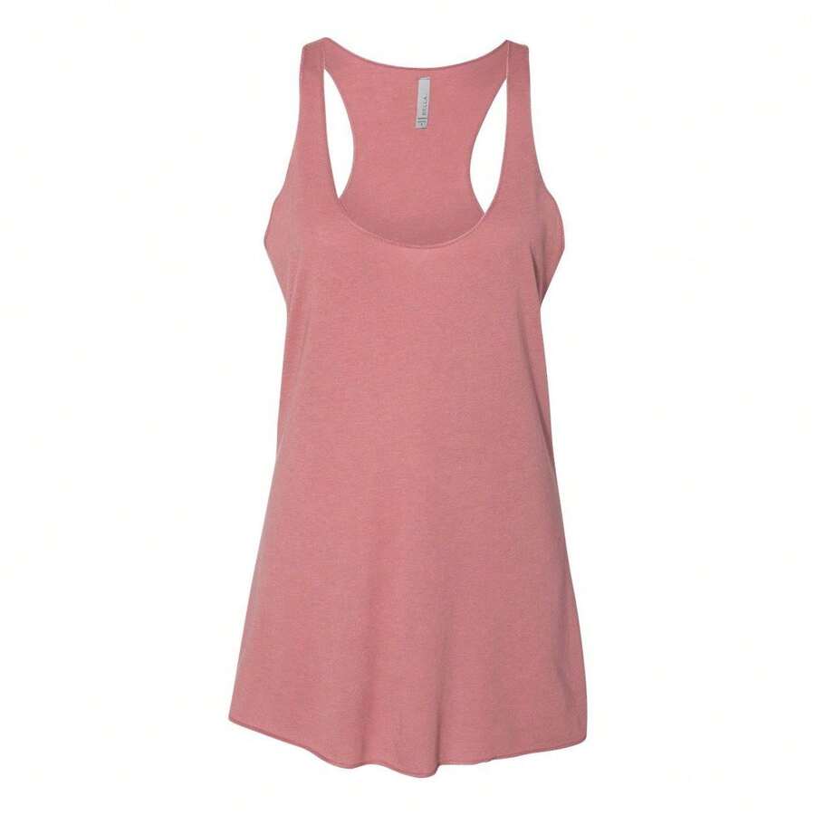BELLA + CANVAS Women's Triblend Racerback Tank (Mauve Triblend) - 淡紫色 - 查看 1