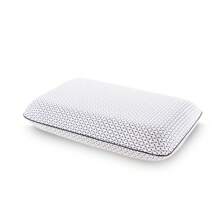 Vibe Essential Gel Memory Foam Pillow - Queen - Vibe Essential Gel Memory Foam Pillow – Ventilated, Pressure-Relieving Gel-Infused Foam, Machine-Washable Cover, CertiPUR-US Certified - 白色 - 查看 2