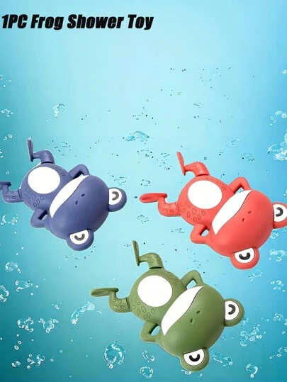 1PC Fun Swimming Frog Bath Toy,Frog Swimming Water Play Toy,Parent Child Interactive Games,Prepare A Perfect Birthday Water Play Gift For Children,Collapsible Beach Toys,Outdoor Water Play,Water Pool