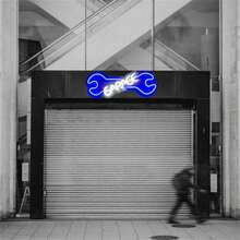 Garage Car Service Automotive Neon Light Sign, LED Neon Light For Auto Repair Shop Garage Accessories Man Cave With Dimmable Switch, USB Powered Neon Signs For Car Decor - White and Blue - View 4