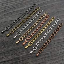 20入組5*4mm 50/70mm長度延長尾鏈項鍊手鍊DIY珠寶製作配件
