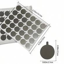 300pcs/Pack 10 Sheets False Eyelashes Adhesive Stickers & Aluminum Foil Pads For Eyelash Extensions. Also Comes With Eyelash Glue Holder Tray - Multicolor - View 2
