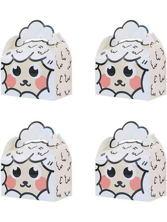 5入組可愛小羊圖案糖果禮盒 - 為開齋節派對禮品婚禮禮品袋而設的包裝袋