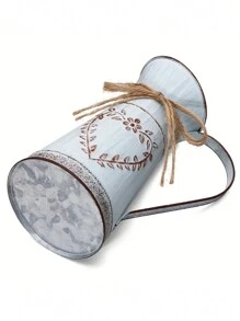 1 件创意奶罐形复古风格铁艺花桶，适合干花插花、家居装饰 - 田園風花瓶 - 查看 6