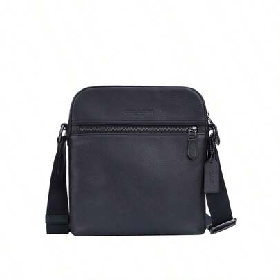 Houston Men's Leather Crossbody Bag 4011QBBK