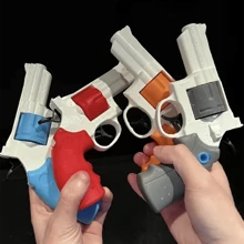 Revolver Toy Gun With Automatic Ejection And Interactive Model, Small Water Gun - Multicolor - View 12