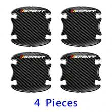 4PCS Carbon Fiber Car Door Handle Scratch Protector Sticker For Audi BMW Mercedes Benz For VW  ,Car Door Cup Protective Films - Carbon Fiber Color - View 7