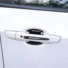 4PCS Carbon Fiber Car Door Handle Scratch Protector Sticker For Audi BMW Mercedes Benz For VW  ,Car Door Cup Protective Films - Carbon Fiber Color - View 5