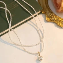 A Luxurious And Versatile Pearl Necklace With A High-End And Sophisticated Feel For Women At Banquets And Weddings.