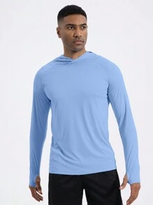 Men Sunscreen Clothing For Summer Outdoor Activities, Light-Weighted UPF50+ Protection Anti-UV Clothes For Men - Blue - View 6