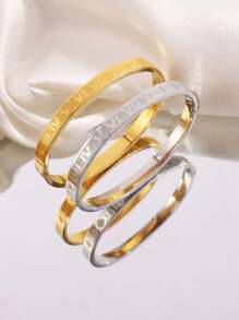 2 nuevos brazaletes de acero inoxidable de alta gama con diamantes de imitación, de moda y personalizados, adecuados para uso diario de parejas, San Valentín, mamá, madre, Día de la Madre, regalo - Pulsera de diamantes de amor - Ver 17