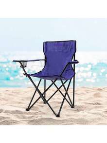 Sillas Plegables para Camping, Jardin, Playa o Pesca Portatil Ultraligera de Lona Impermeable - Morado - Ver 2
