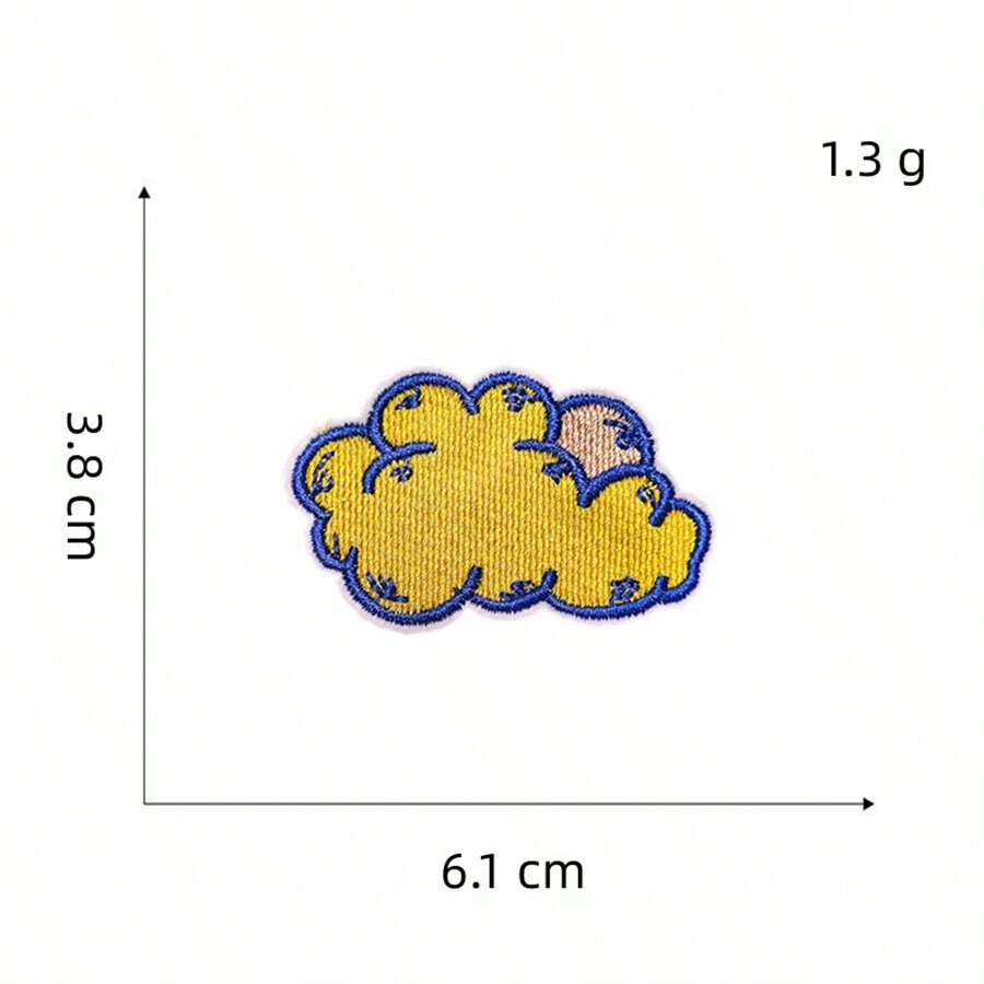 12pcs Bizarro World Iron On Patches, Sew On Embroidered Applique Repair