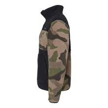 Columbia Rugged Ridge Sherpa Half Snap (Black/  Tundra Camo) - 黑色 - 查看 3