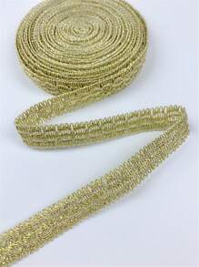 1 Roll 18mm Width  Double-Colored Lace Trim Polyester Woven Tape For DIY Clothing Accessories