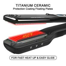 Dampf-Haarglätter Professionelle Titanium-Keramik Starke Dampf-Flacheisen-Styler Professionelle Dampf-Haarglätter & Styling-Tool Steampod Professionelle Styler für alle Haartypen