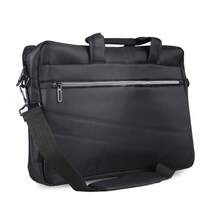 Maletín Porta notebook, Boletín con compartimento para Laptop, Estuche cruzado para laptop, bolsas para laptop para estudiantes y profesionistas - Negro - Ver 2