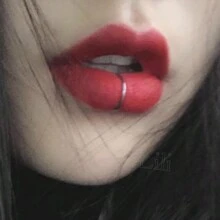 Women Lip Ring - 銀色 - 查看 4