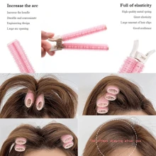 1 件发根夹，不加热卷发器卷发器，自然蓬松发夹，无热卷发器无热 DIY 卷发器适用于长发和短发健身房 - 淺粉色 - 查看 5