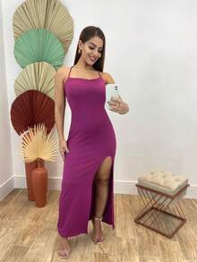 Women Dresses - 玫瑰紅 - 查看 2