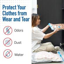5 pièces Sac de compression sous vide [Pompe non incluse] Pour vêtements, couettes, rangement dans les armoires - Économise 80% de l'espace, sac de rangement pour le voyage (4 tailles disponibles) Décorations, Décor de fête, Décor de chambre, Organisateur, Rangement à la maison, T-shirt blanc femme, Pantalon noir femme, Vêtements d'hiver pour femme, Robe