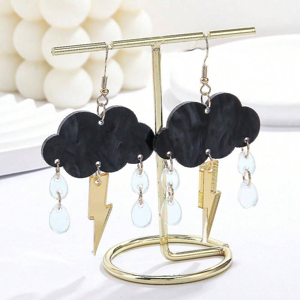 Pendientes Geométricos De Piedra Verde Para Mujer, Aretes Colgantes Con Símbolo Musical De Dos