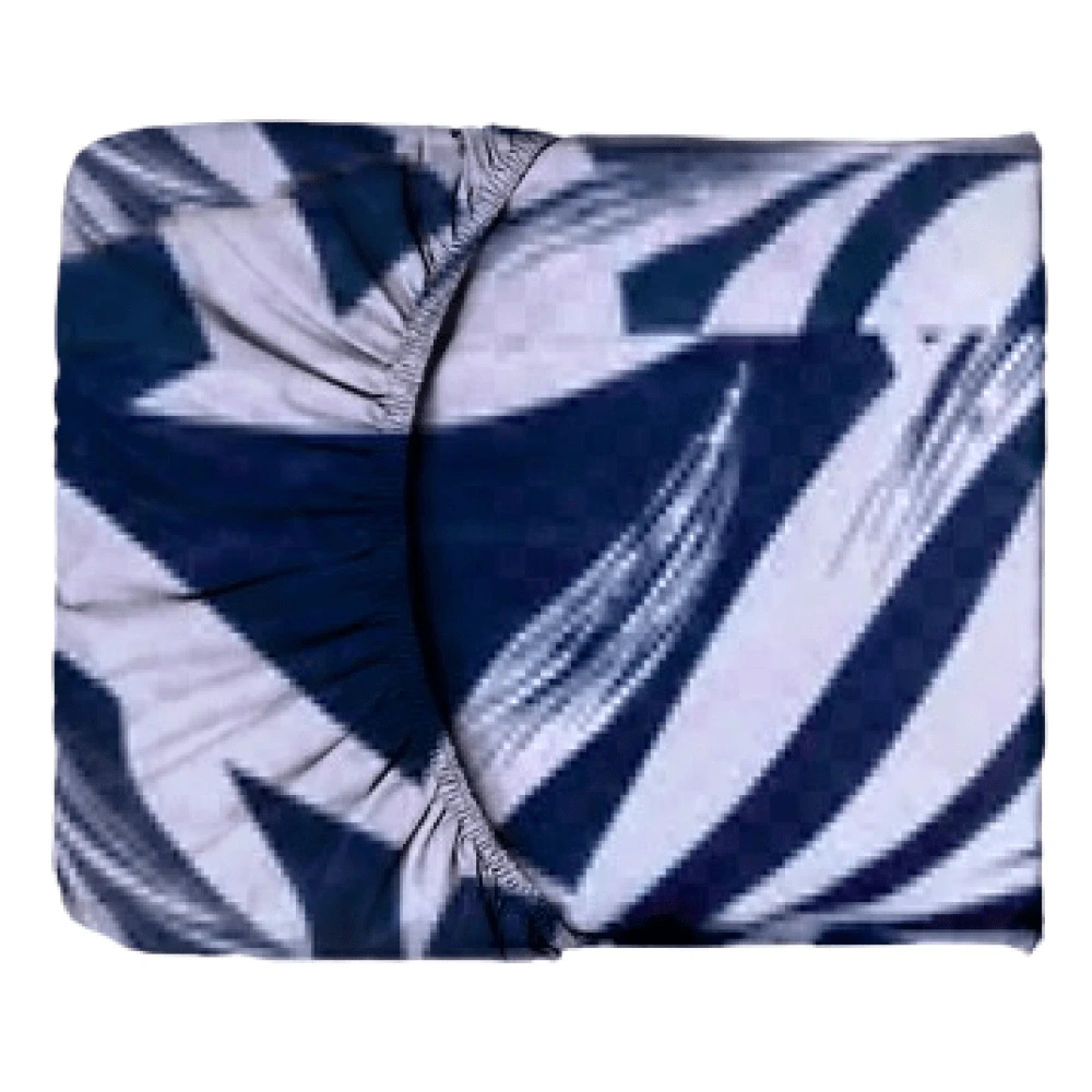 Fitted Sheets - BLUE WHITE FOLIAGE - View 1